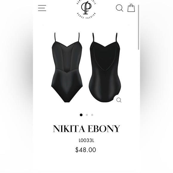 dancedeparis corset ribbed leotard - black - Picture 1 of 8